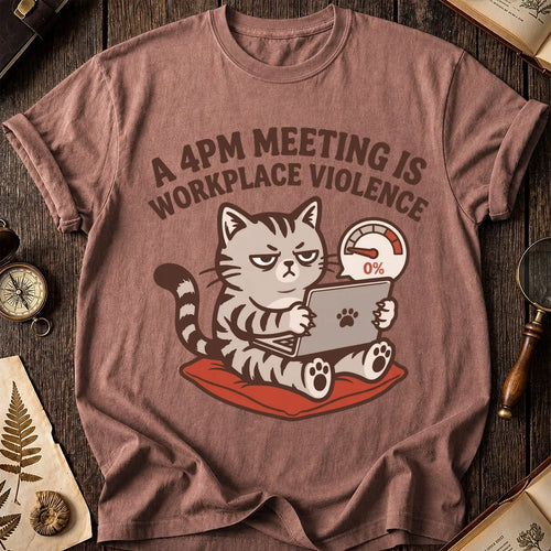 4PM Meeting Cat T-Shirt product image 1