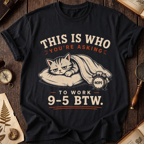 9-5 Nope Cat T-Shirt product image 1