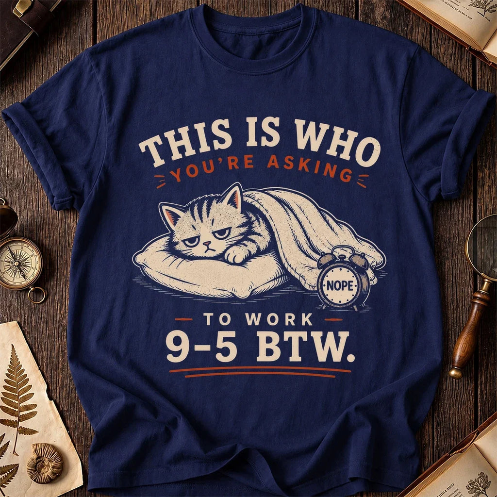 9-5 Nope Cat T-Shirt product image 2