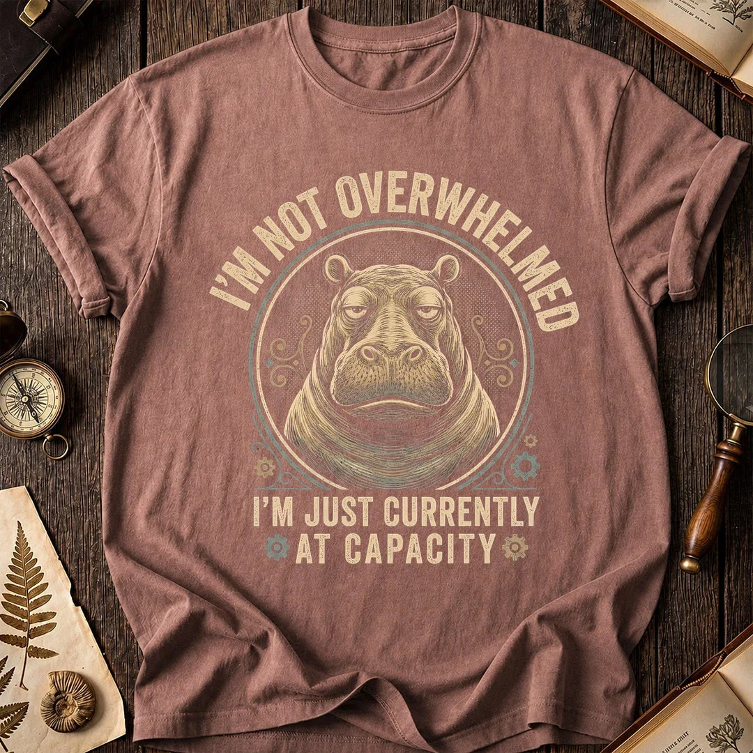 At Capacity Hippo T-Shirt product image 6