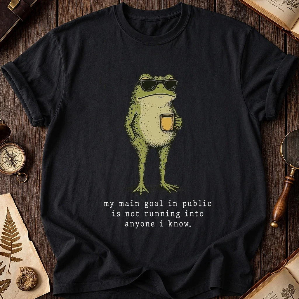 Avoidant Sunglasses Frog T-Shirt product image 1