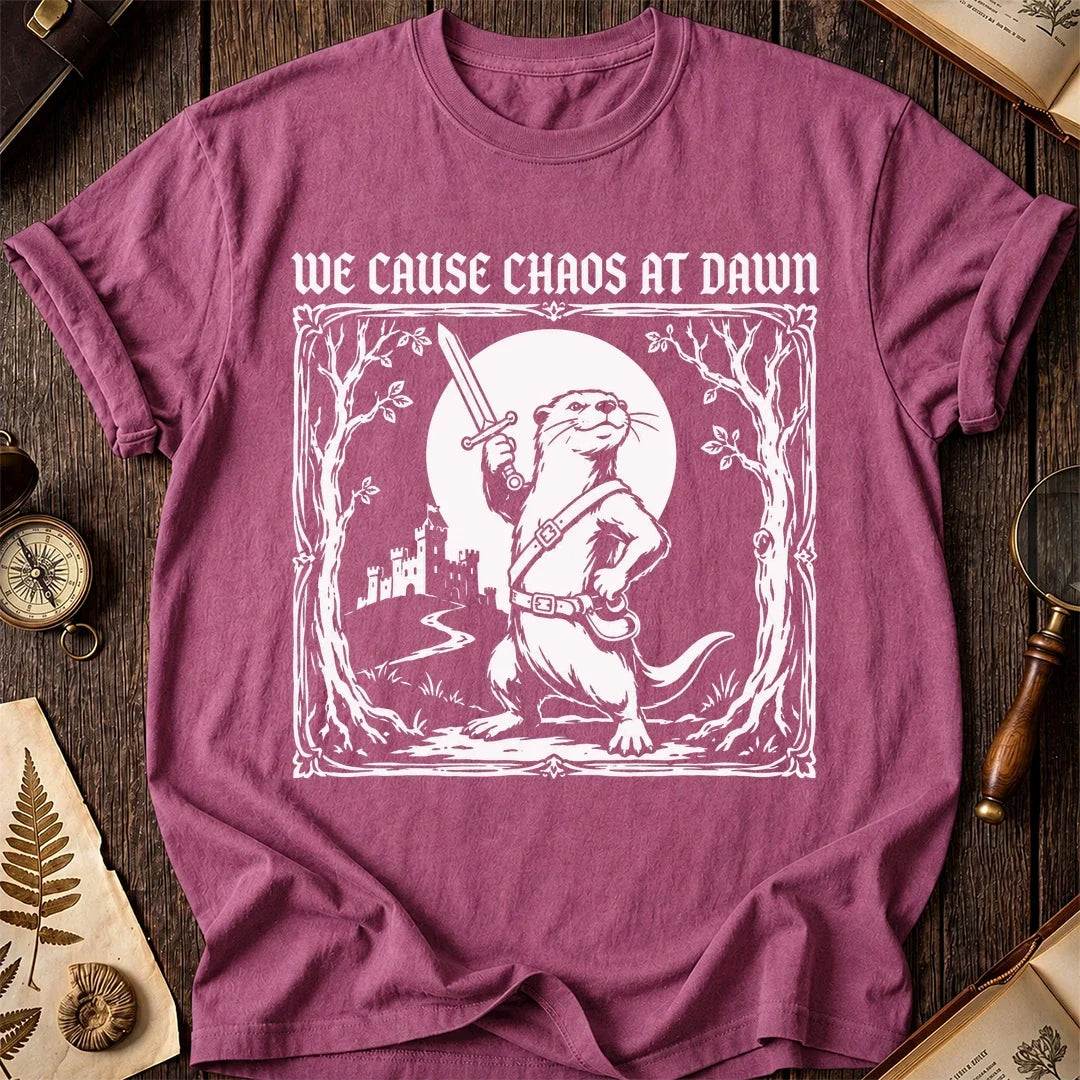 Chaos at Dawn Otter T-Shirt product image 3
