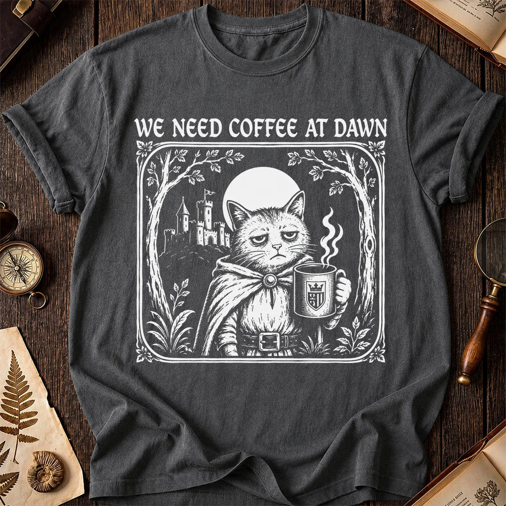 Coffee at Dawn Cat T-Shirt product image 6