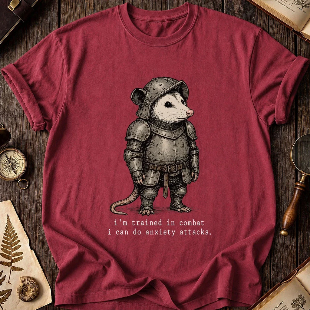 Combat Anxiety Possum T-Shirt product image 6