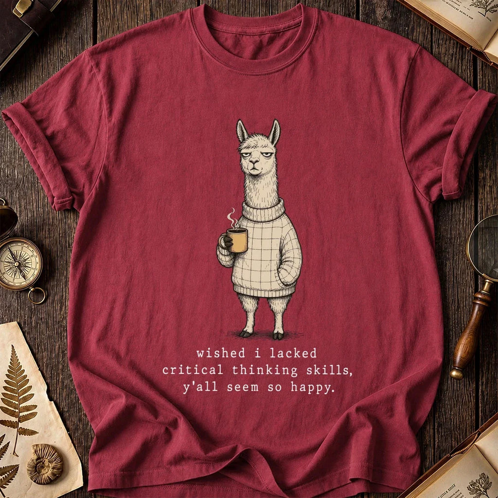 Critical Thinking Llama T-Shirt product image 6