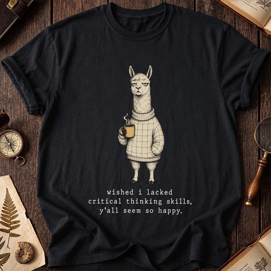 Critical Thinking Llama T-Shirt product image 8