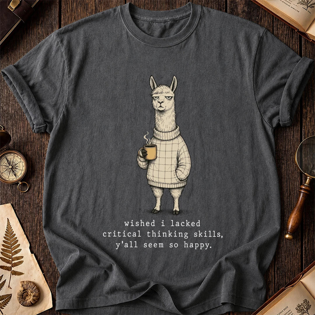 Critical Thinking Llama T-Shirt product image 2