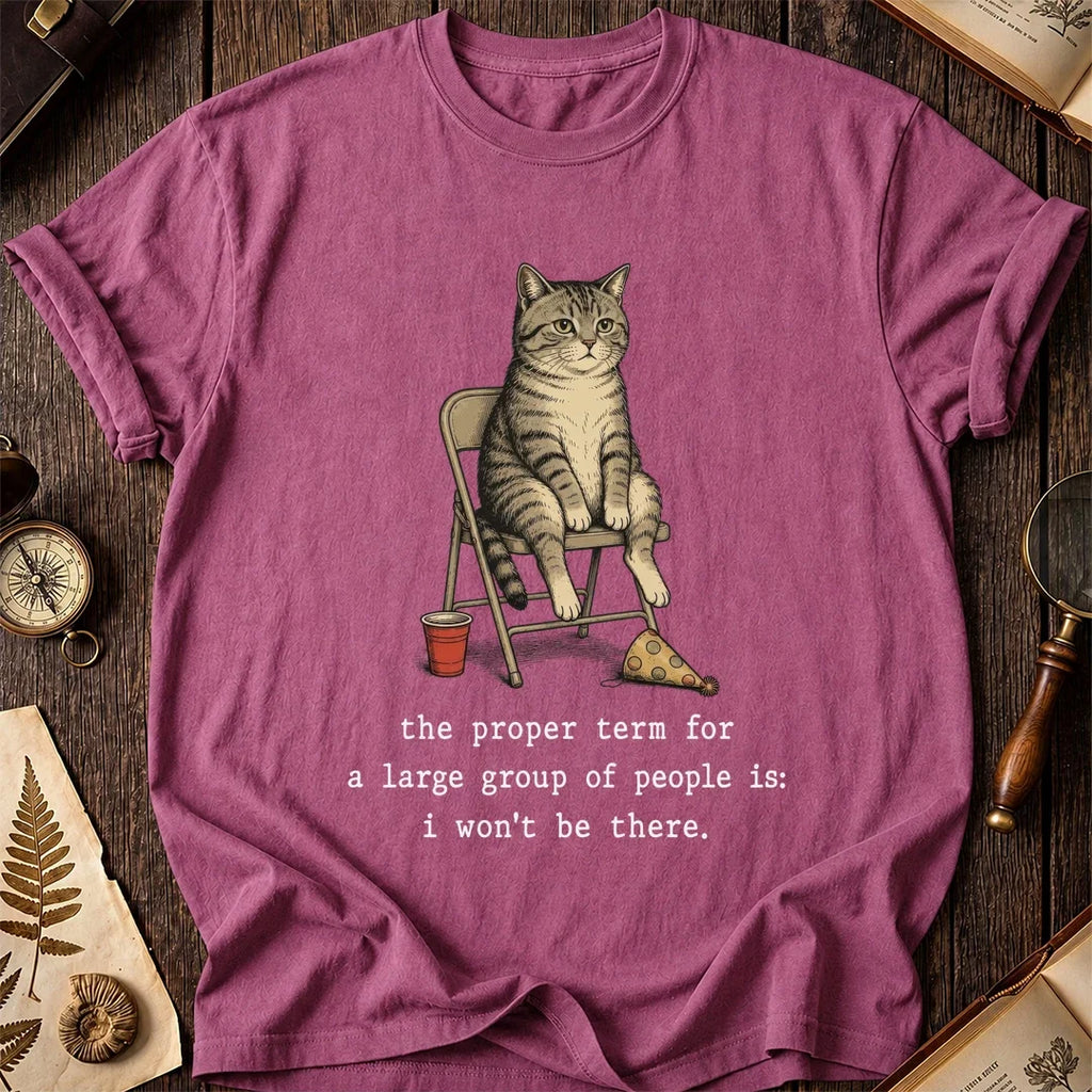 Crowd Avoiding Cat T-Shirt product image 3