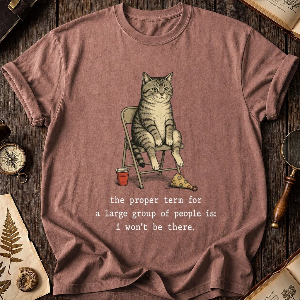 Crowd Avoiding Cat T-Shirt product image 8