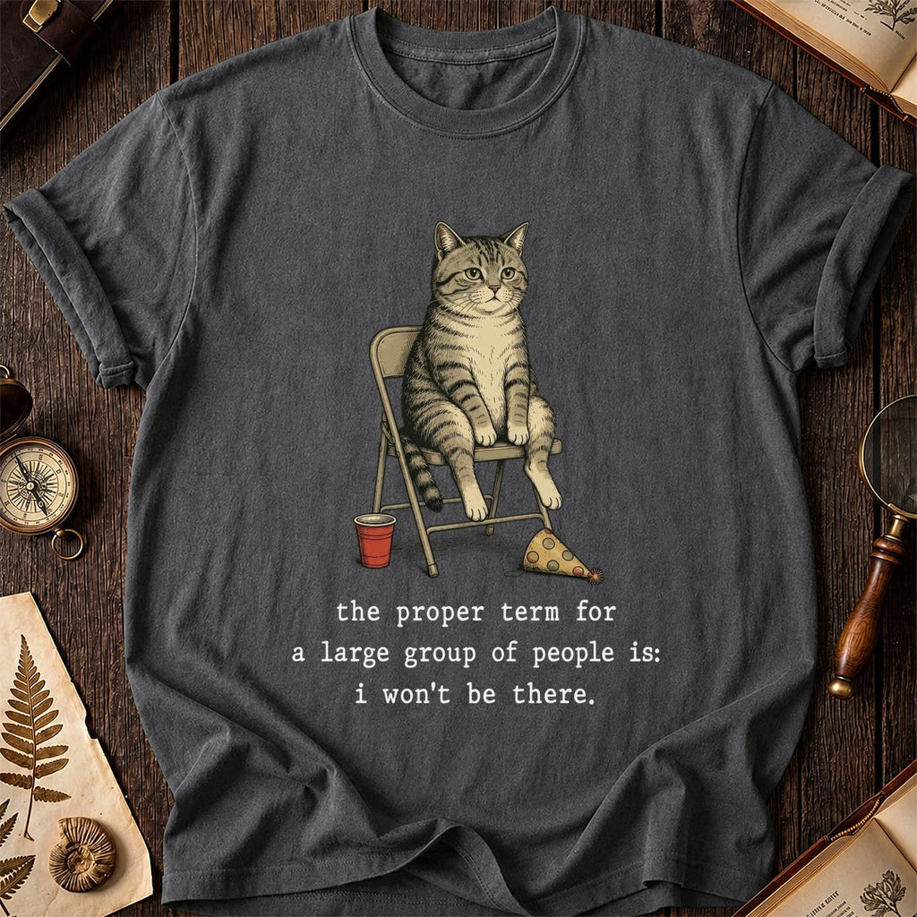 Crowd Avoiding Cat T-Shirt product image 6