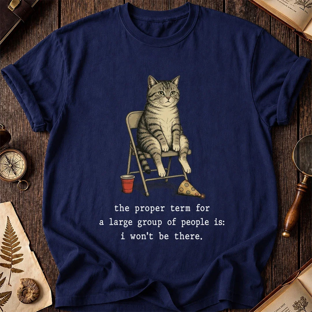 Crowd Avoiding Cat T-Shirt product image 7