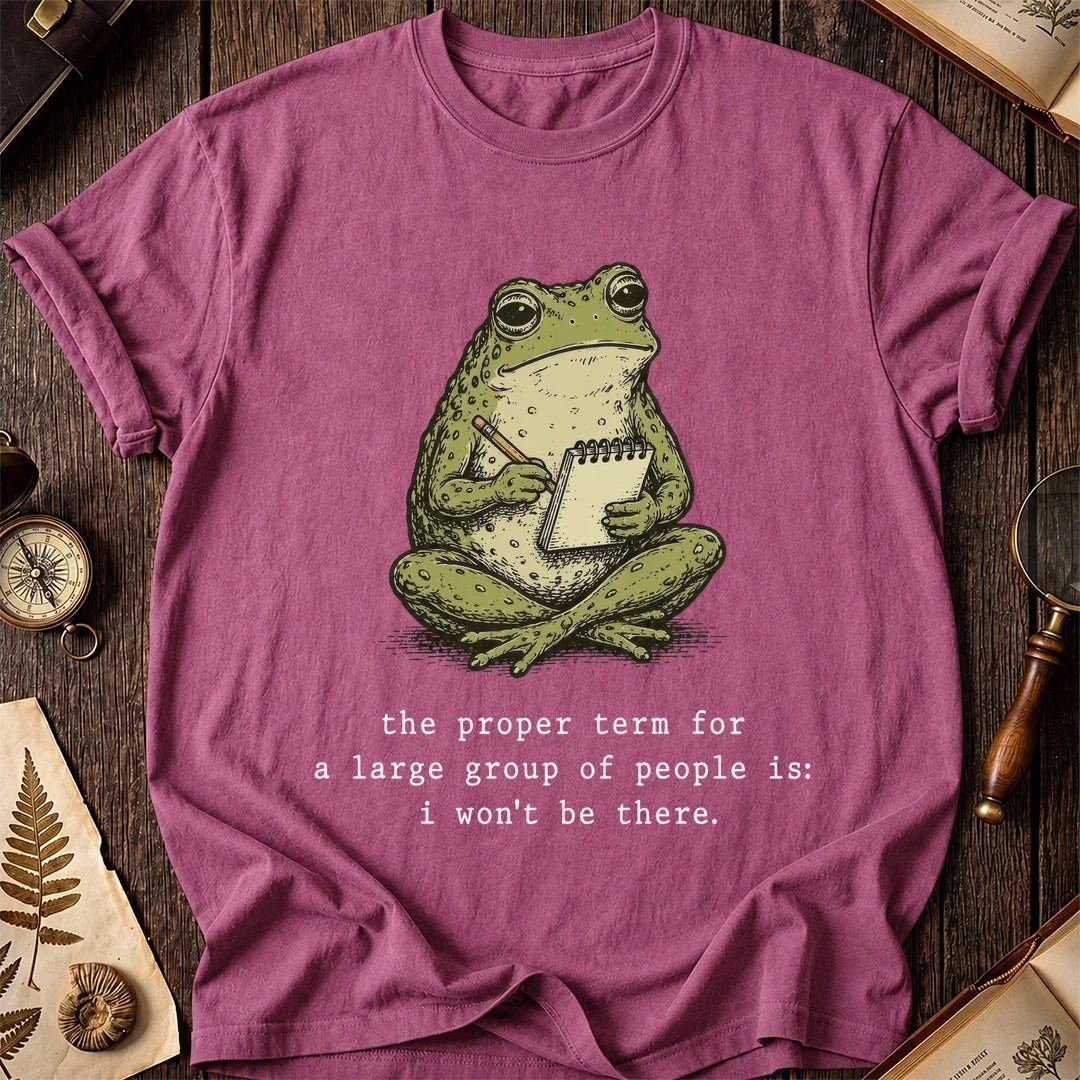 Crowd Avoiding Frog T-Shirt product image 3