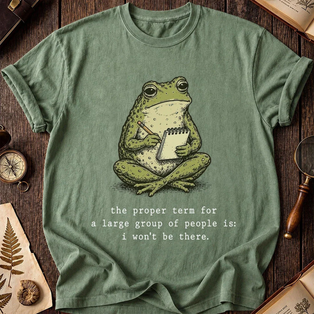 Crowd Avoiding Frog T-Shirt product image 1