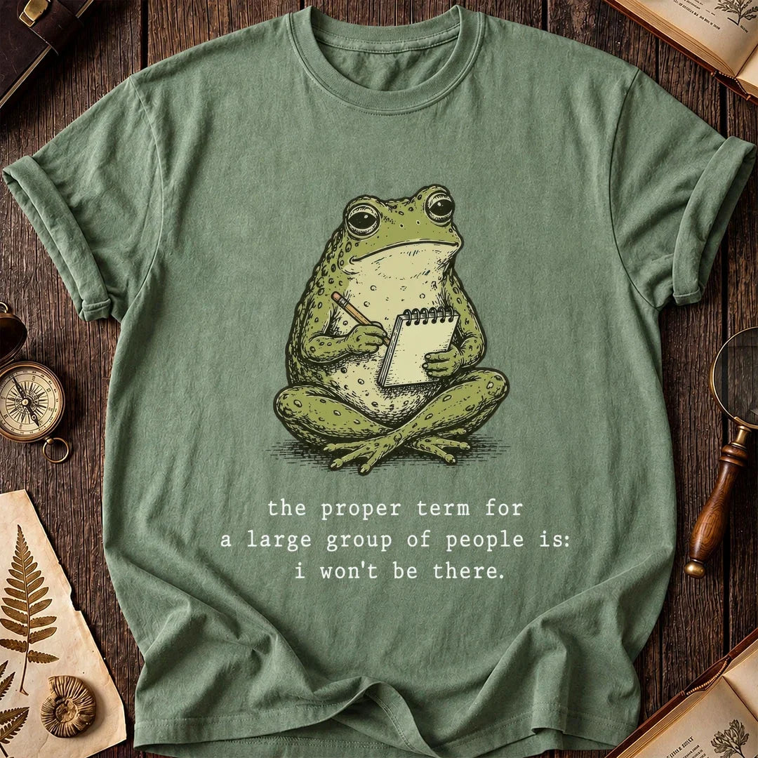 Crowd Avoiding Frog T-Shirt product image 1