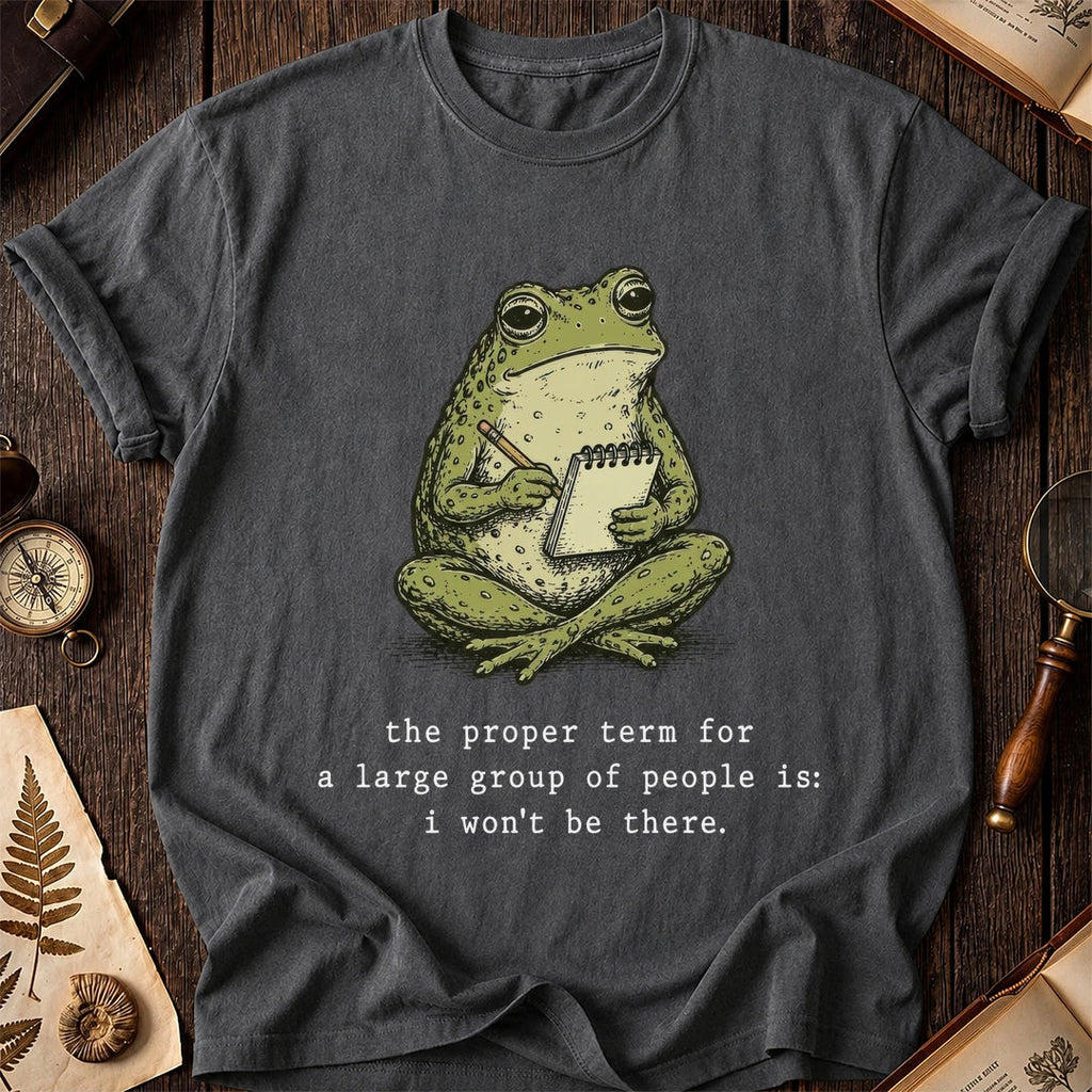 Crowd Avoiding Frog T-Shirt product image 6