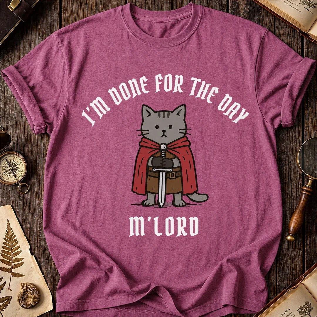 Done for Day Cat T-Shirt product image 3