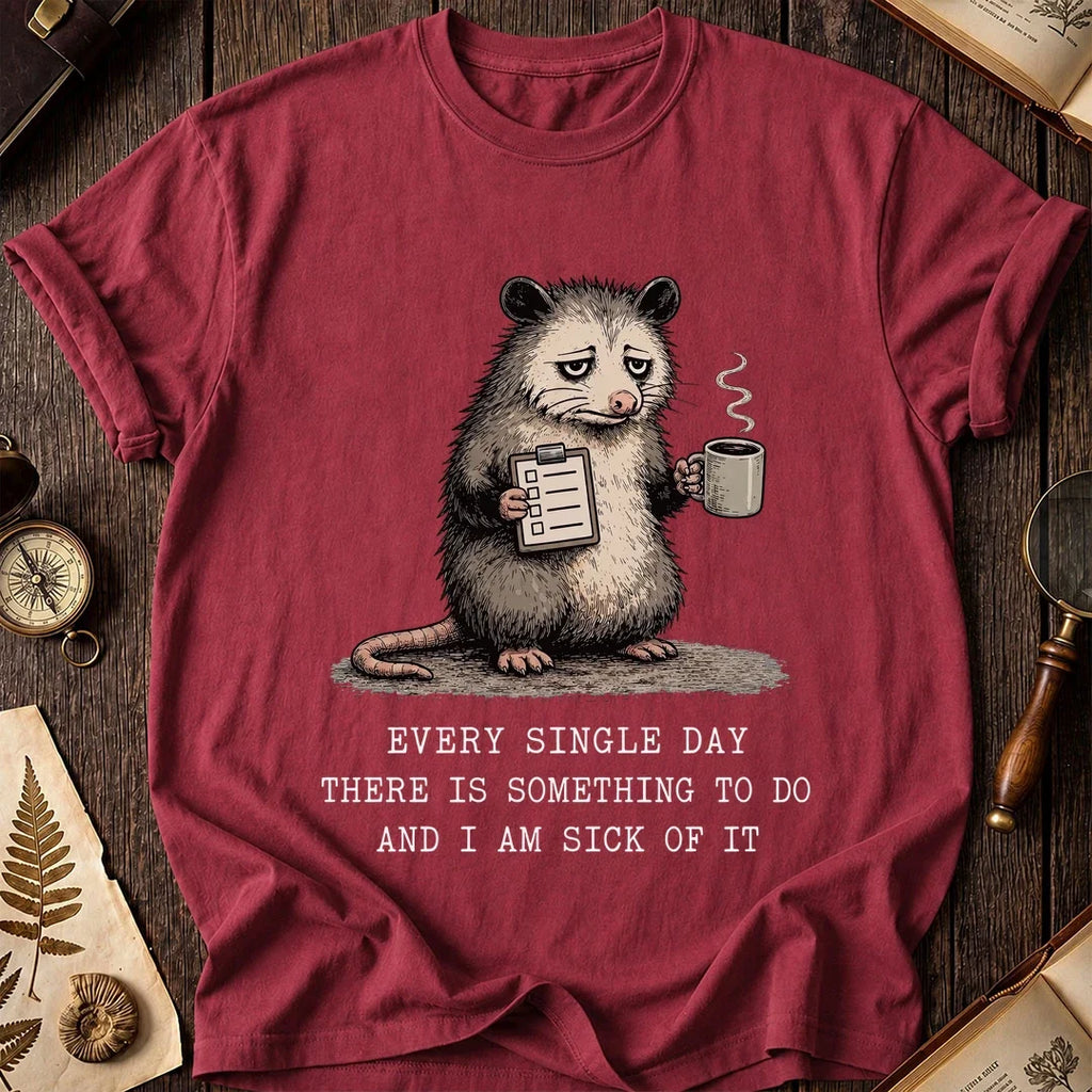 Every Day Tasks Possum T-Shirt product image 4