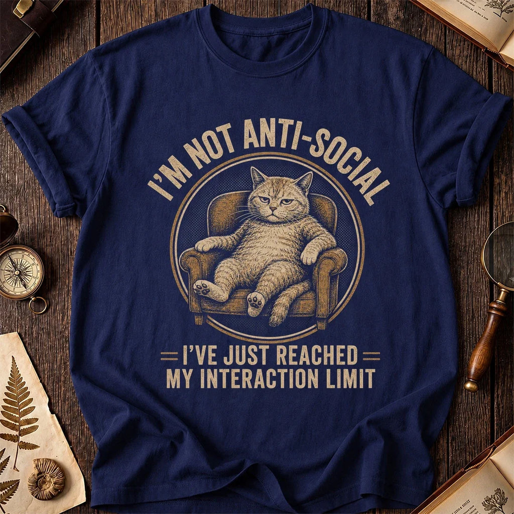 Interaction Limit Cat T-Shirt product image 2