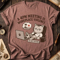Late Meeting Survivor Cat T-Shirt product image 1