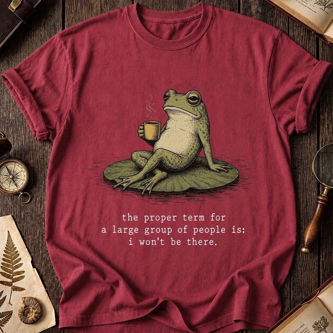 No Crowds Frog T-Shirt product image 5