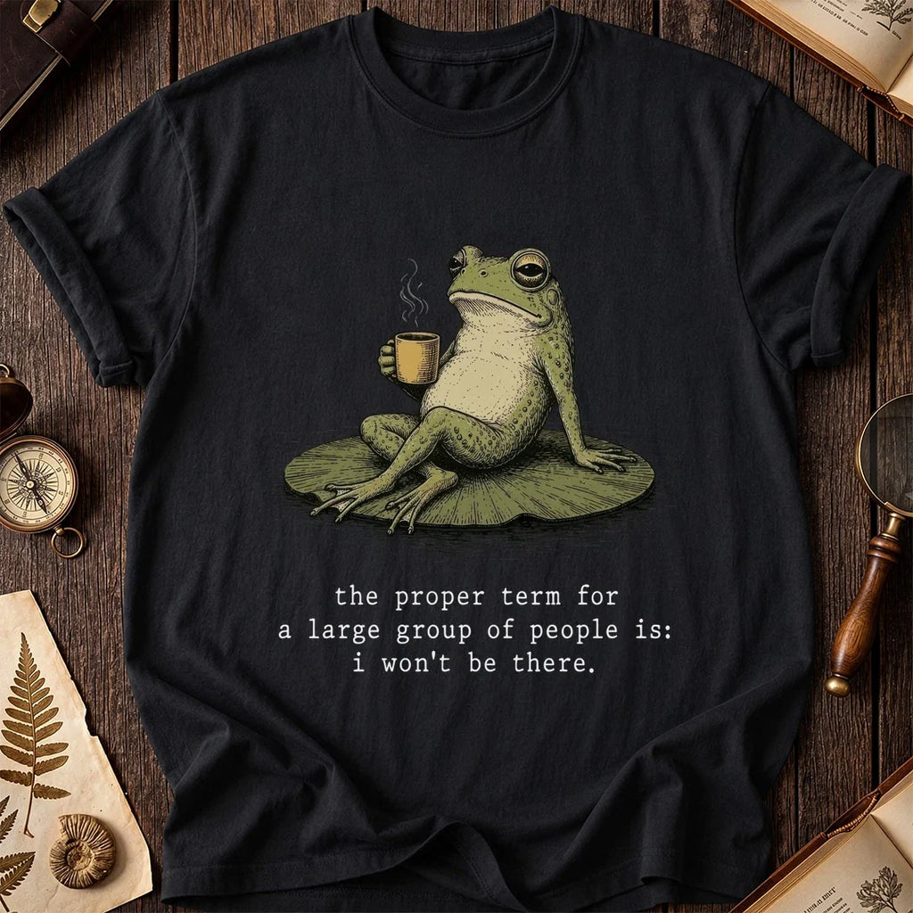 No Crowds Frog T-Shirt product image 2
