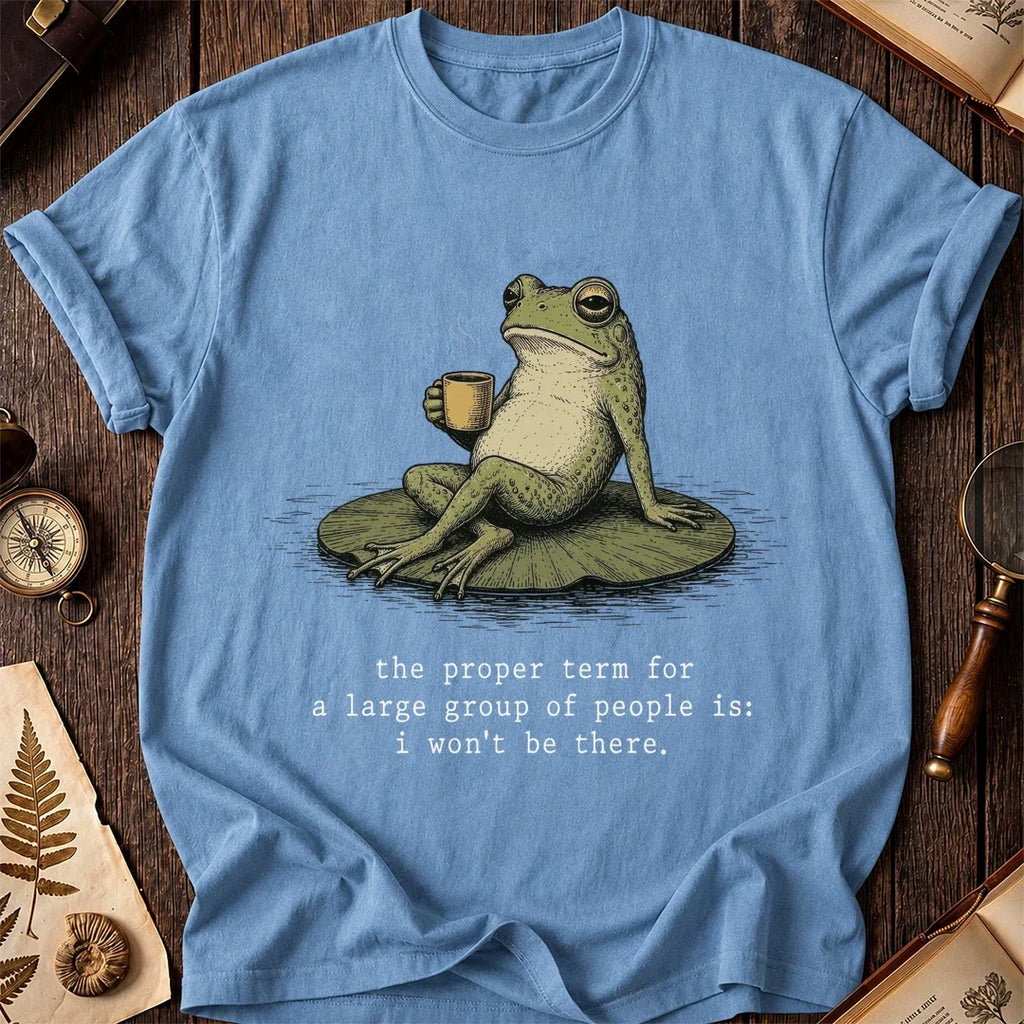 No Crowds Frog T-Shirt product image 4