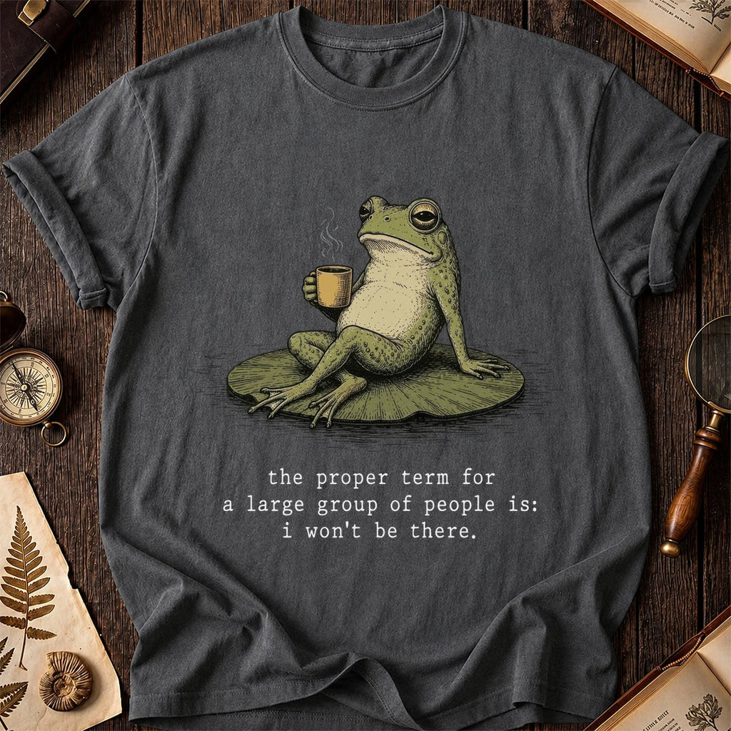 No Crowds Frog T-Shirt product image 6