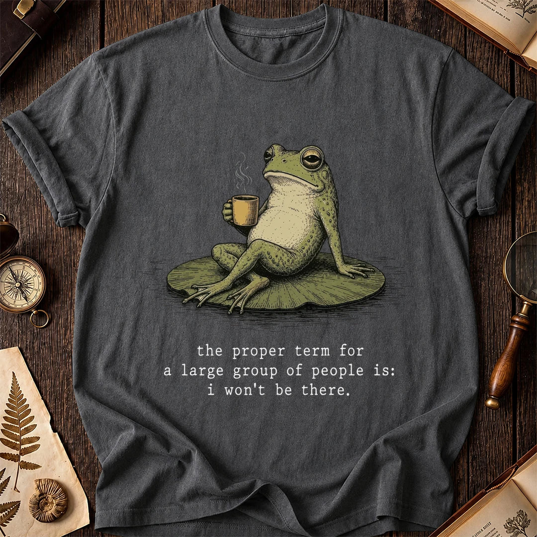 No Crowds Frog T-Shirt product image 6