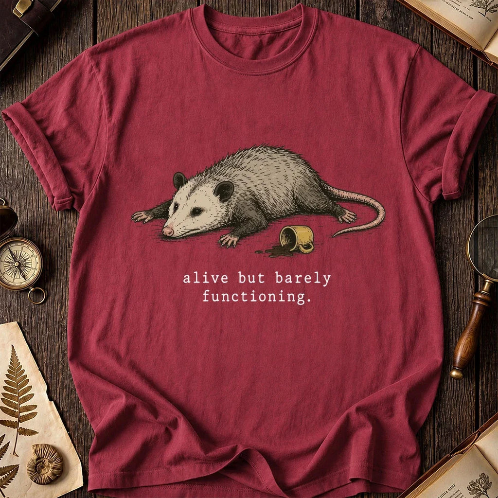 Opossum Alive But Barely T-Shirt product image 6
