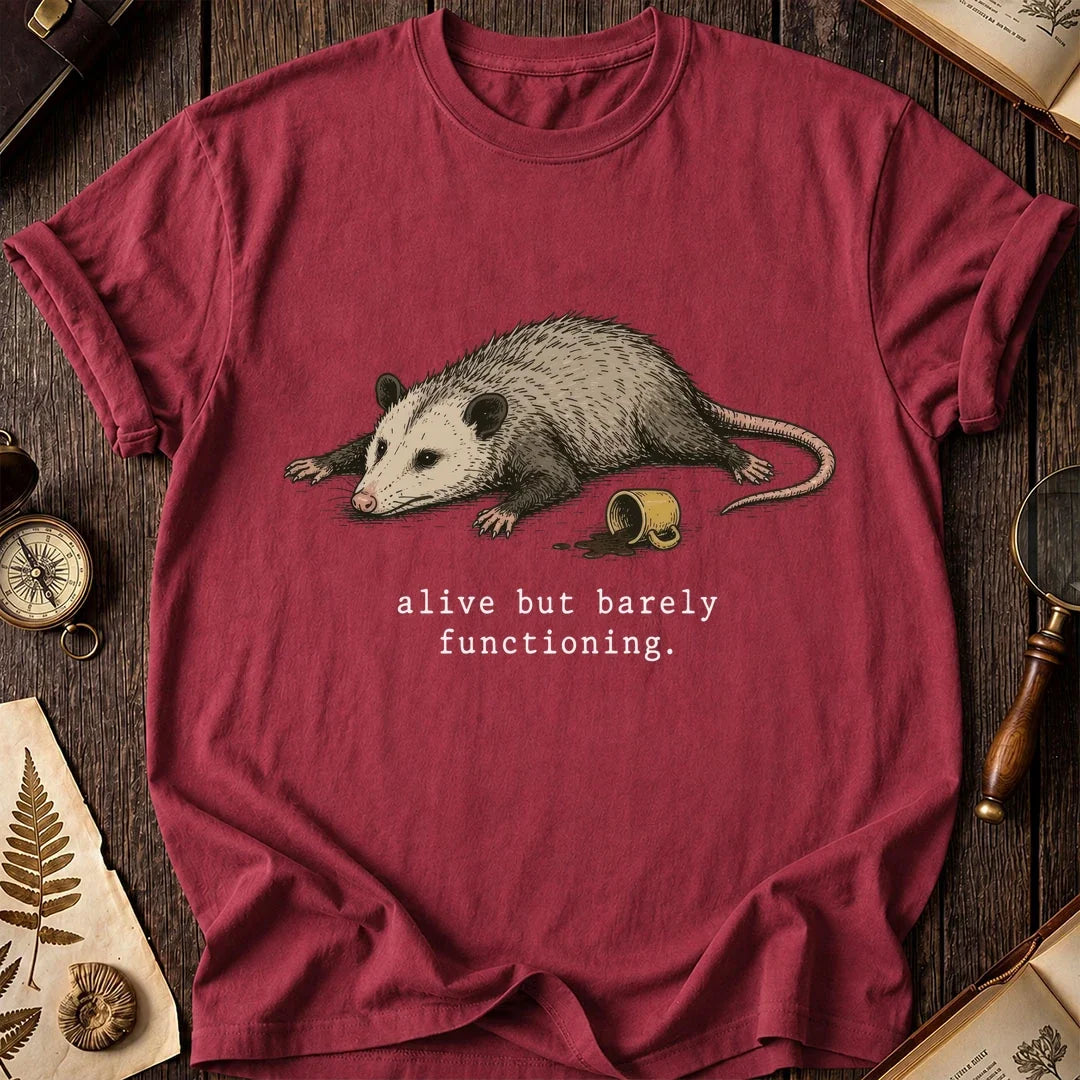 Opossum Alive But Barely T-Shirt product image 6