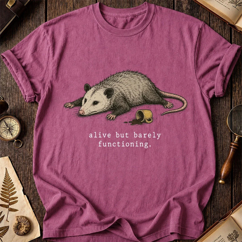 Opossum Alive But Barely T-Shirt product image 3