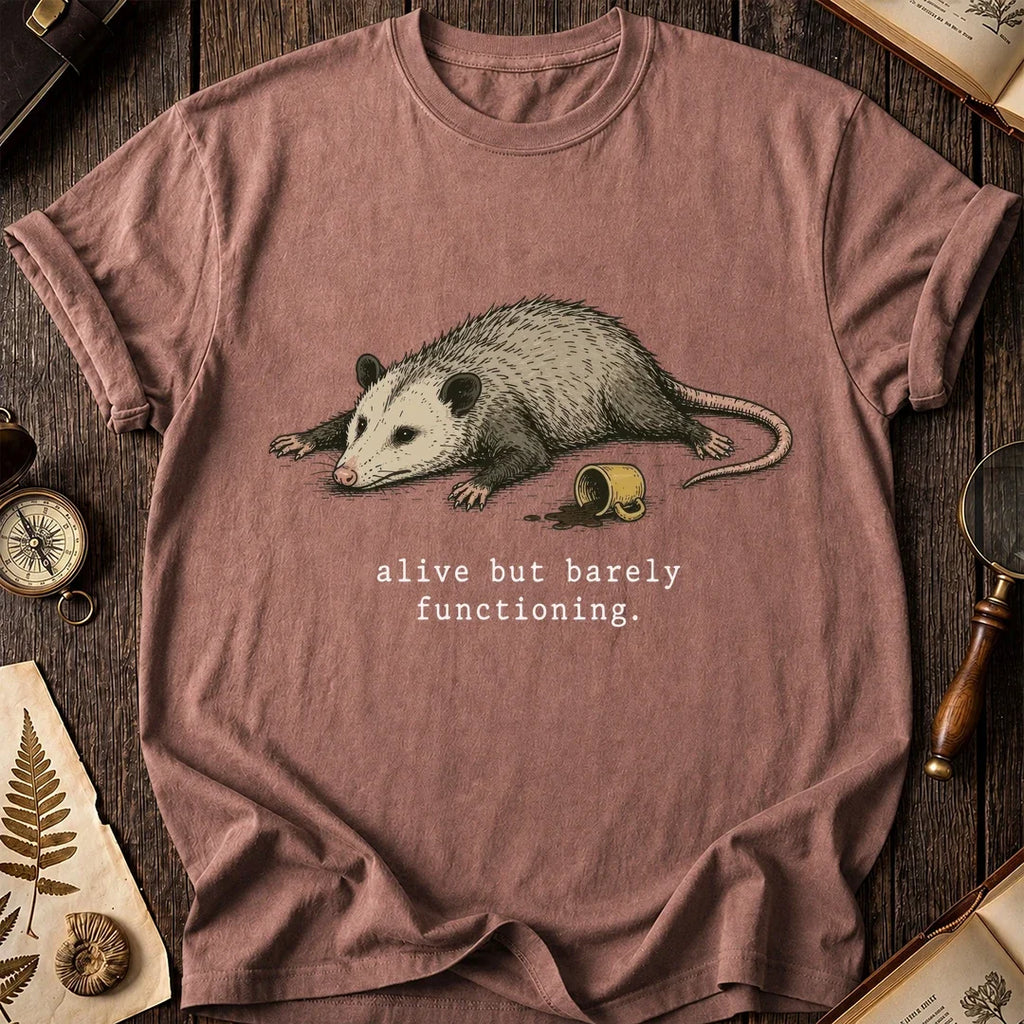 Opossum Alive But Barely T-Shirt product image 2