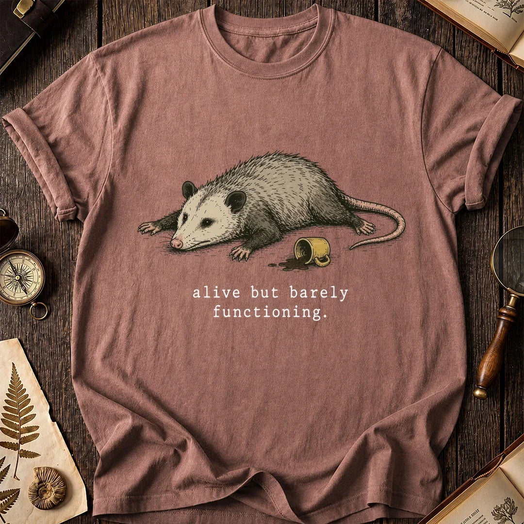 Opossum Alive But Barely T-Shirt product image 2