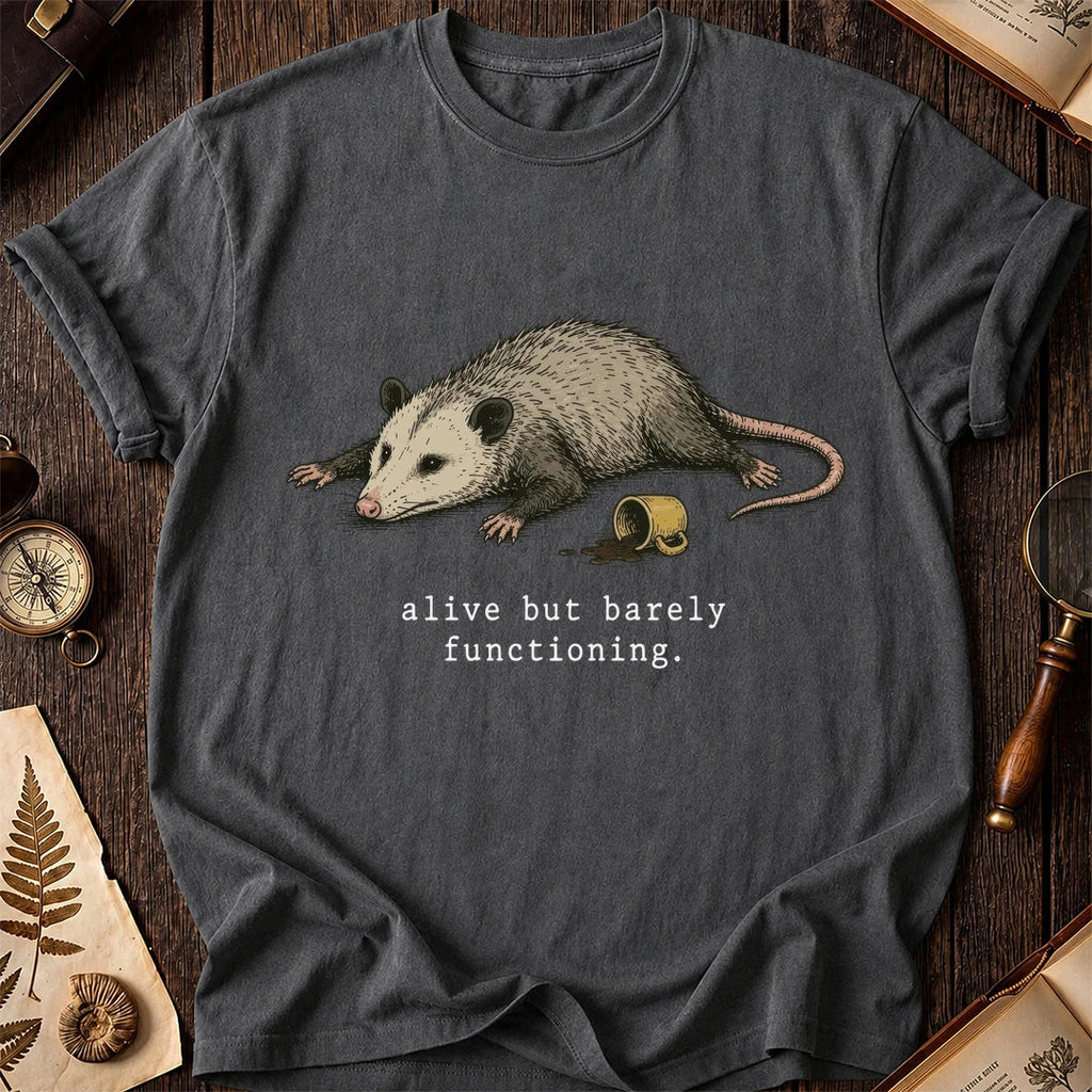 Opossum Alive But Barely T-Shirt product image 4