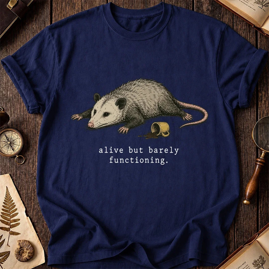 Opossum Alive But Barely T-Shirt product image 7
