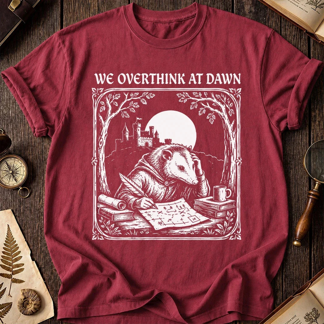 Overthink at Dawn Possum T-Shirt product image 4