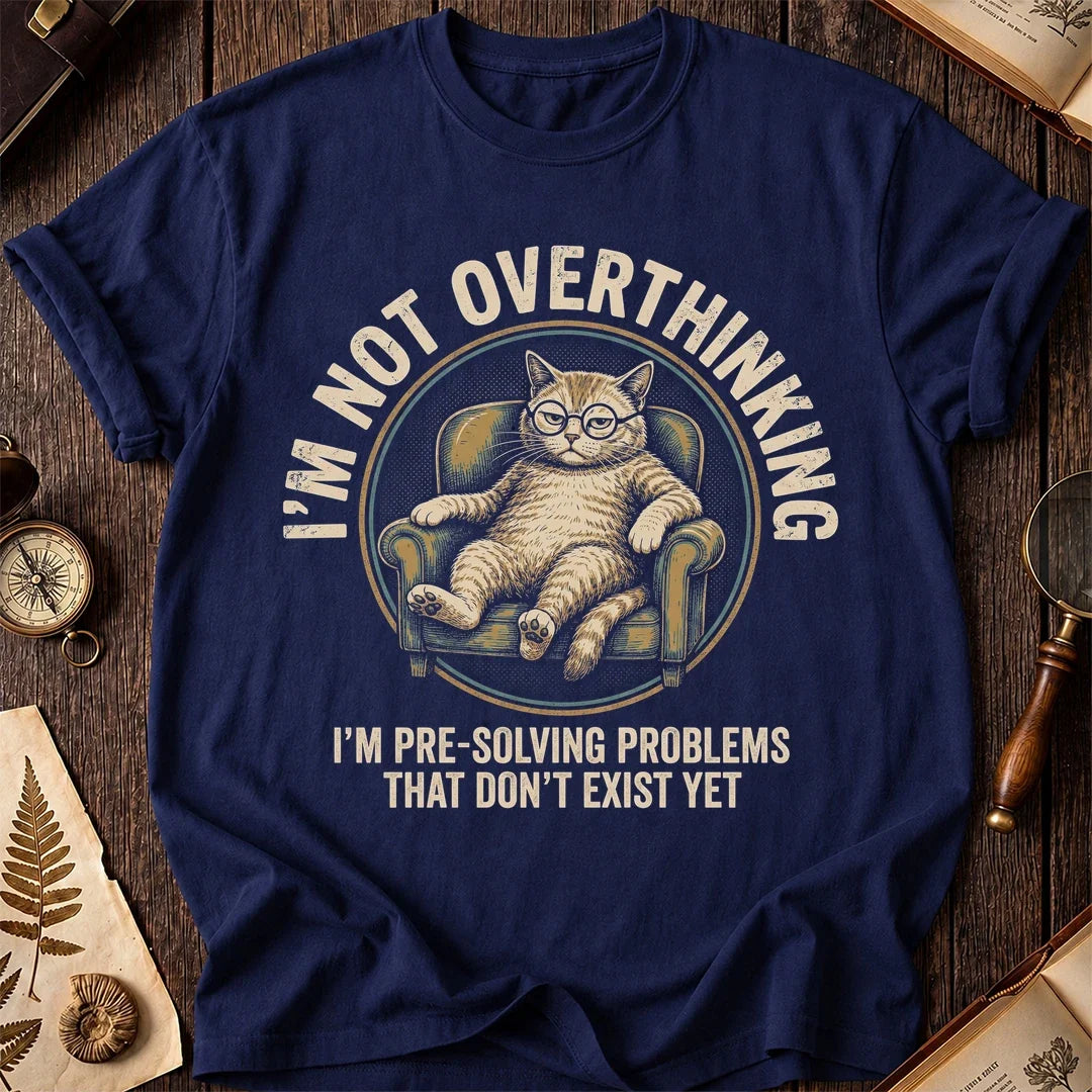 Overthinking Cat T-Shirt product image 2