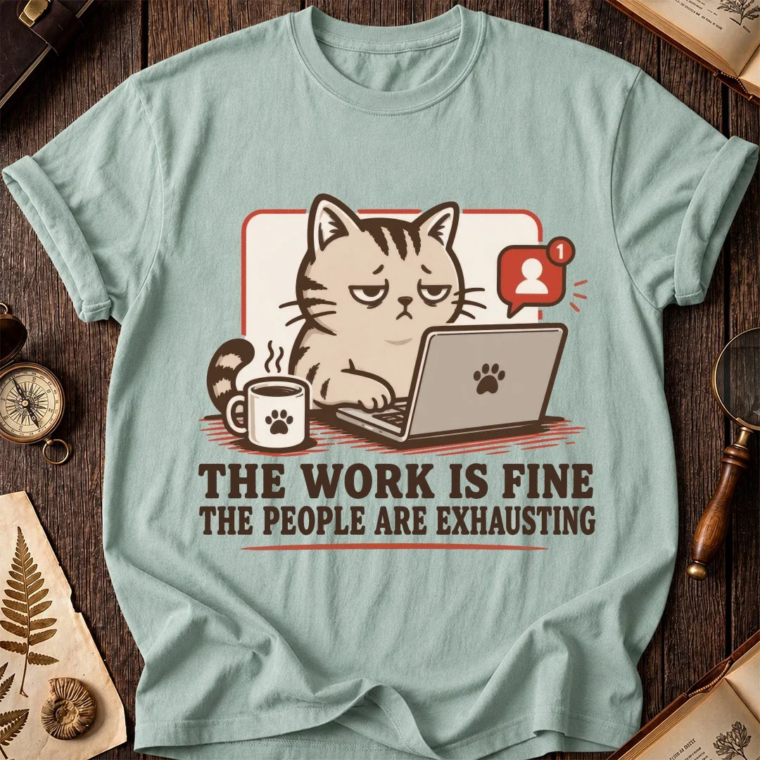 People Exhaust Me Cat T-Shirt product image 5