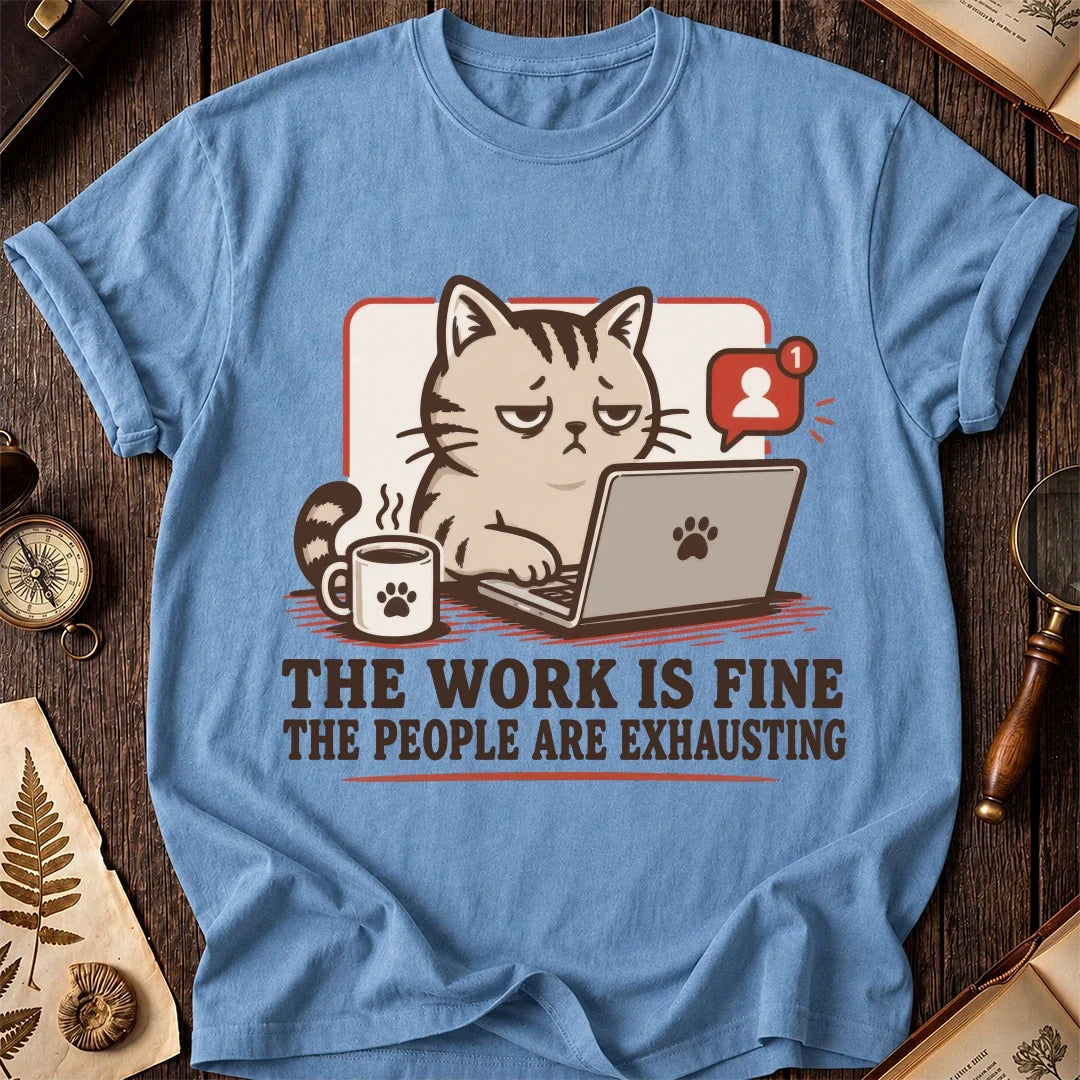 People Exhaust Me Cat T-Shirt product image 4