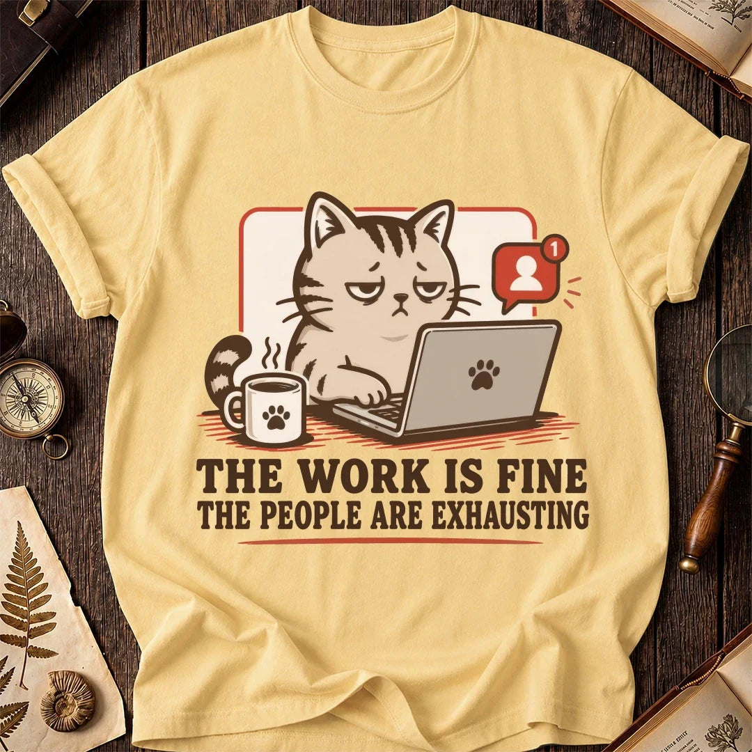 People Exhaust Me Cat T-Shirt product image 7