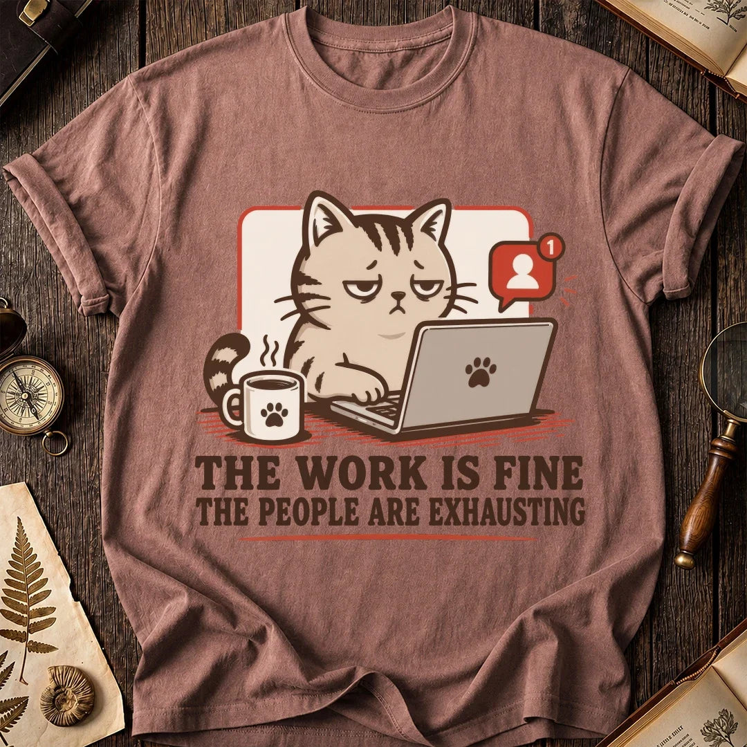 People Exhaust Me Cat T-Shirt product image 6