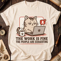 People Exhaust Me Cat T-Shirt product image 1