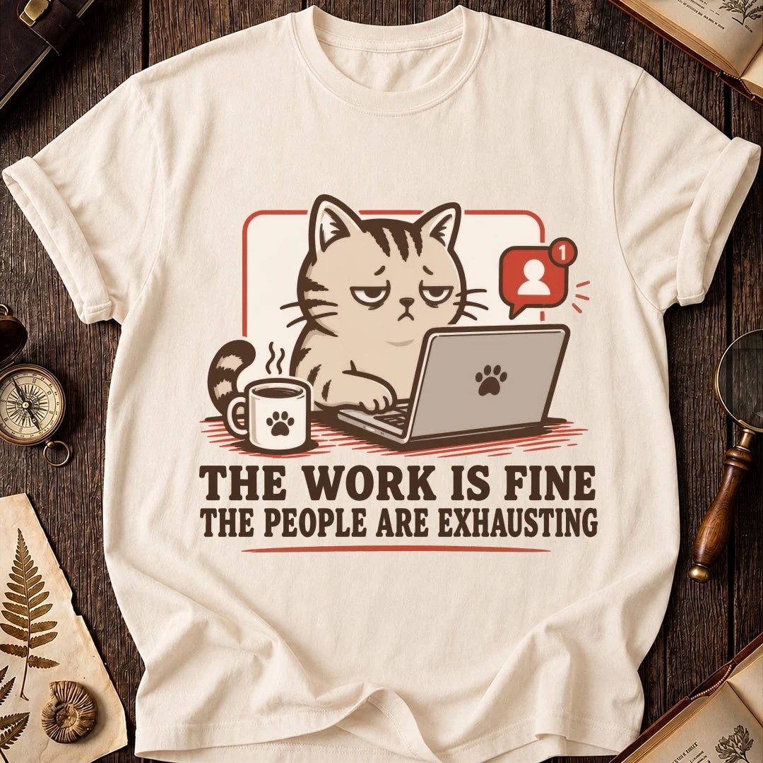 People Exhaust Me Cat T-Shirt product image 1