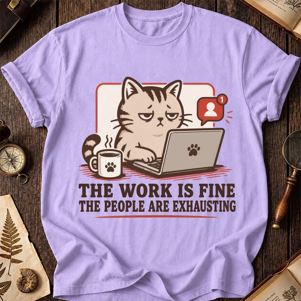 People Exhaust Me Cat T-Shirt product image 8