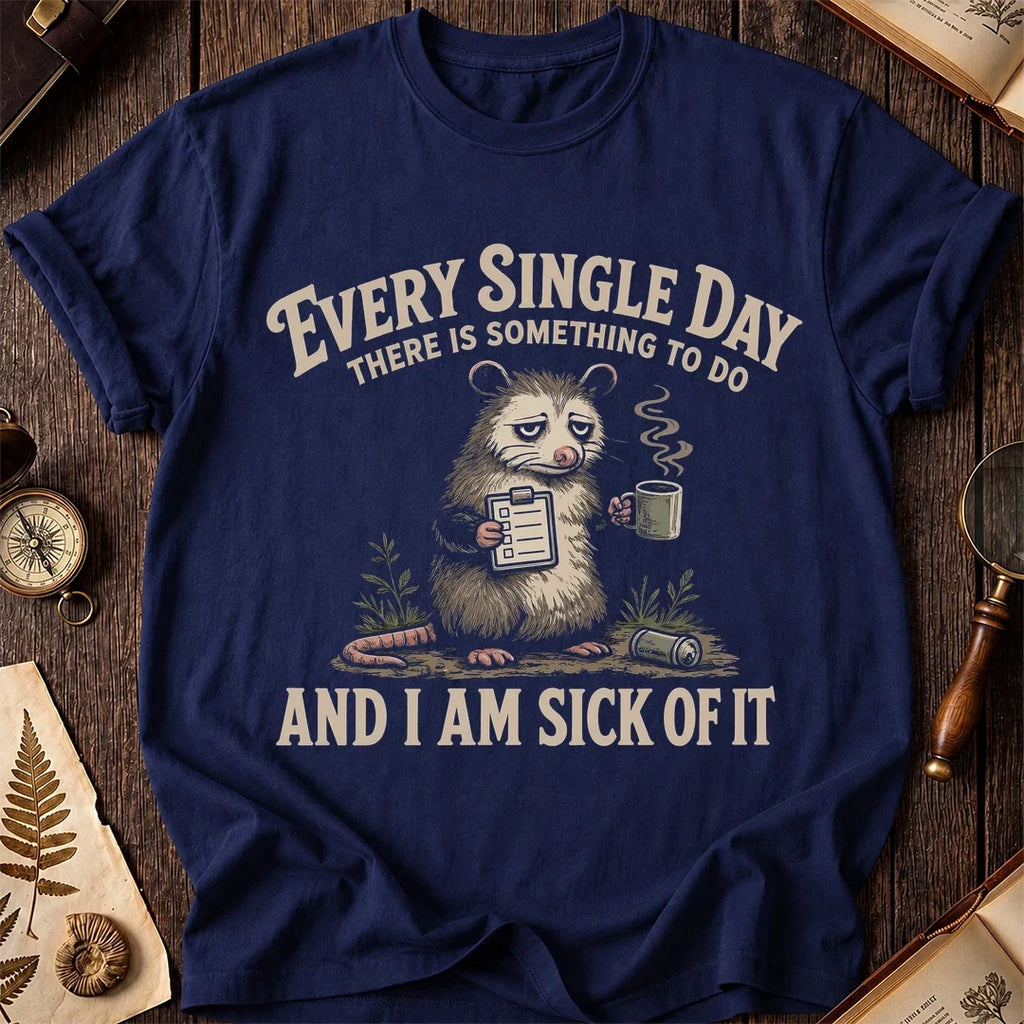Sick of Tasks Possum T-Shirt product image 2