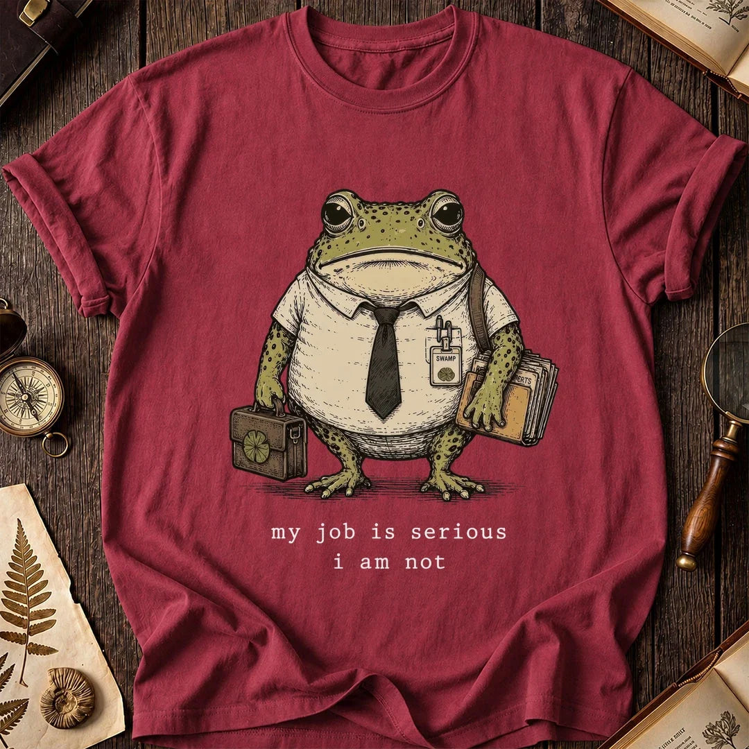 Unserious Employee Frog T-Shirt product image 4