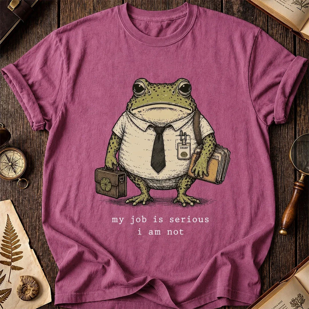 Unserious Employee Frog T-Shirt product image 2