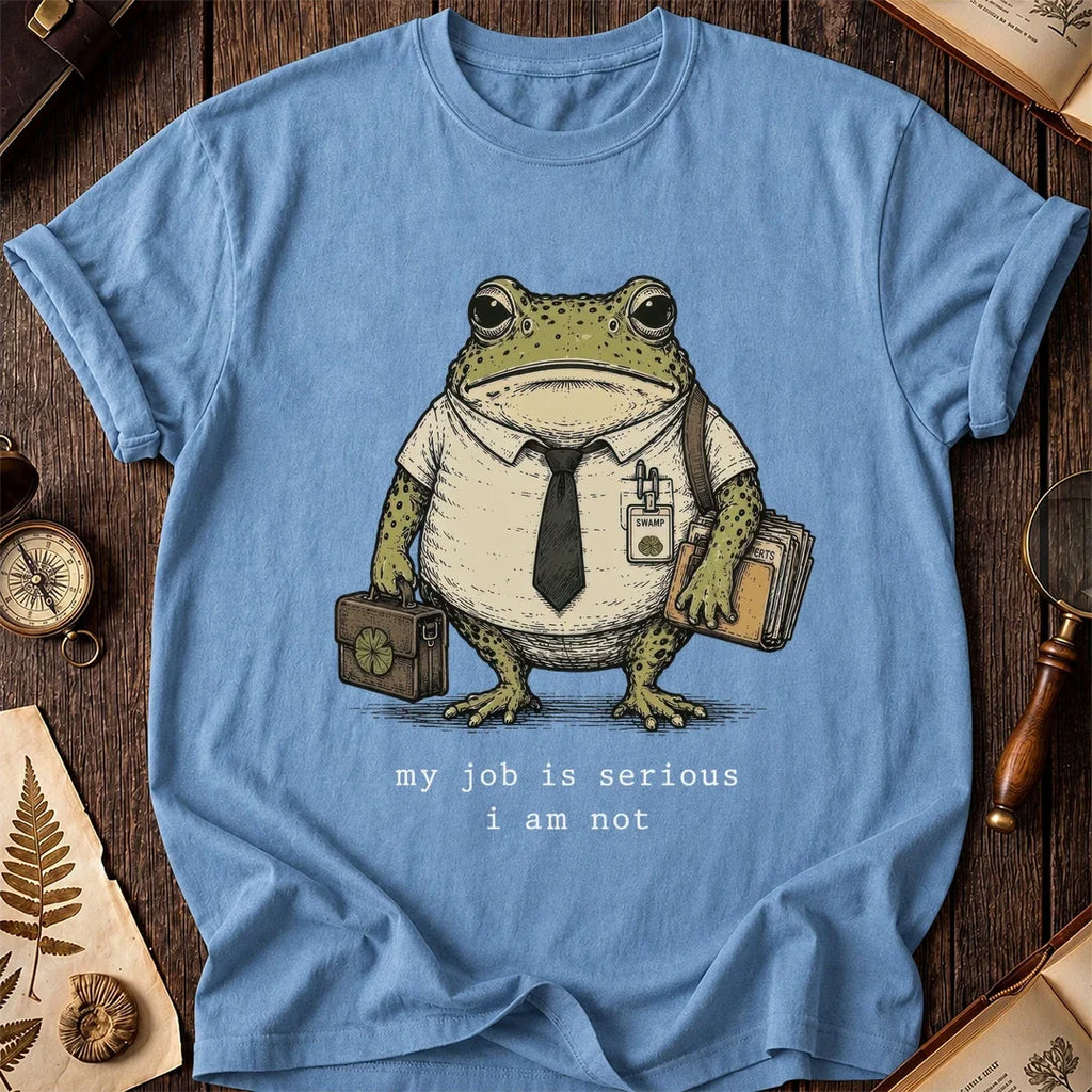 Unserious Employee Frog T-Shirt product image 3