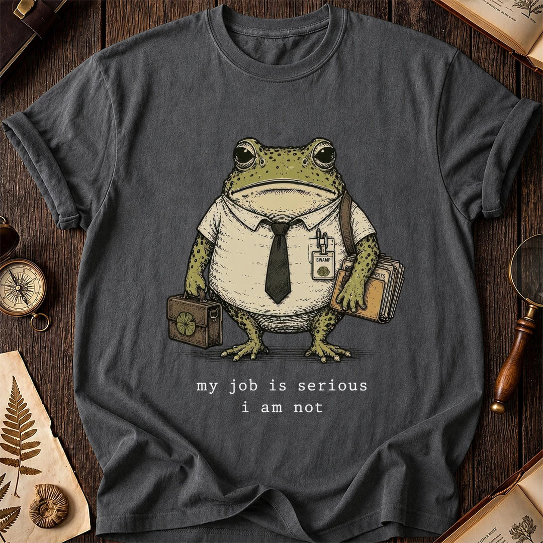 Unserious Employee Frog T-Shirt product image 5