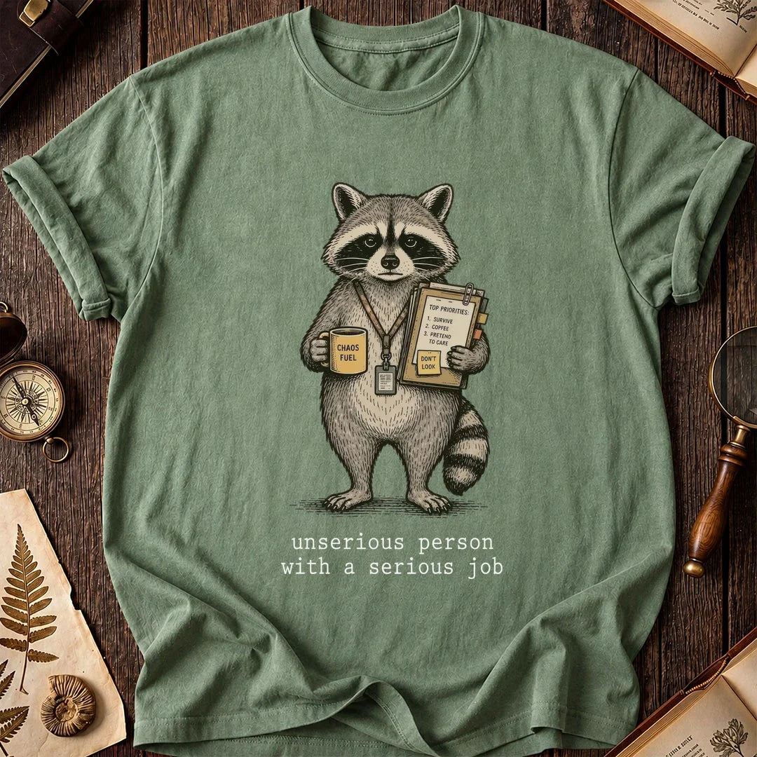 Unserious Raccoon T-Shirt product image 1